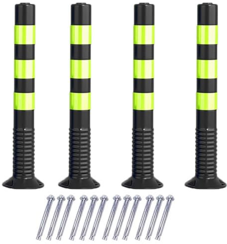 GZKDKZB Paletti di Segnalazione per vialetti di Accesso Paletto di parcheggio Nero/Blu/Verde/Rosso/Giallo Delineatore Flessibile del Traffico, Paletti di Segnalazione per vialetti di acces