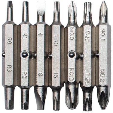 MEGAPRO® Stainless Steel Bit Pack | Replacement Multi-Bit Refills | 7 Double-ended Bits | Corrosion Resistant Bits