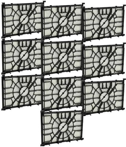 vhbw 10x filtro salva-motore compatibile con Siemens VSZ2V3171, VSQ 8SEN 72 C/03, VSQ 8SEN 72 B/08, VSZ3B212, VSZ3, VSQ 8SEN 72 C/05 aspirapolvere
