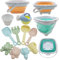 Neuytiky Sandspielzeug | 11-teiliges Set mit faltbarem Eimer & Tierformen | BPA-freies Buddelzeug für Strand & Sandkasten | Spielzeug für Kinder 1-3 Jahre (Macaron-Farben，Zufällige Farbe)