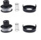 Violiica Kit de pièces de rechange pour coupe-bordures Black & Decker GL250 GL310 GL360 – Bobine de fil en nylon ABS avec capuchon de protection compatible avec les modèles A6226, lot de 2