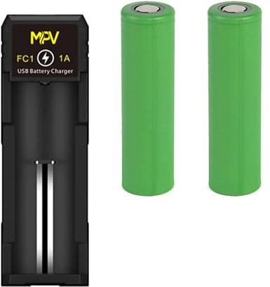 Chargeur Accu FC1 USB 1A + 2 accus 18650 VTC6 3000mAh Offert