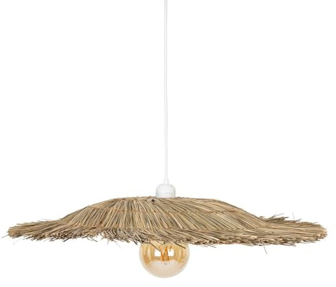 Paris Prix Atmosphera Créateur d'intérieur - Lampe Suspension Paille Yoni 58cm Naturel