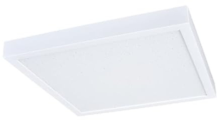MeLiTec LED Deckenleuchte Sternenhimmel D116 – quadratische LED Deckenlampe mit Glitzereffekt, warmweiß 2700K, dimmbar – moderne Deckenleuchte für Schlafzimmer, Kinderzimmer und Wohnzimmer