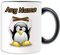UNIGIFT Personalisierbares Geschenk – Marionette-Tasse (Pinguin-Kostüm-Design), Name Nachricht, einzigartige witzige Neuheit, Gruselpuppe, Puppe, Puppe, StMarionettist, Spielzeug Pinocchio