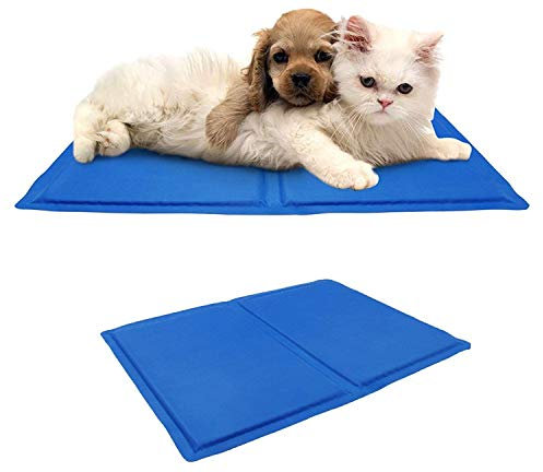 FiNeWaY Magic Pet Dog Cat Cool Cooling Gel Pad Pillow Cooling Mat Cushion Yoga Bed Sofa – Keep Your Pets Cool Down In The Summer Heat (Small (40cm x 30cm))
