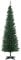 HOMCOM 6ft Unlit Artificial Christmas Tree, Pencil Slim Xmas Tree with Solid Stand and Realistic Branches, Green