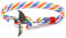 EXINOX Armband Seefahrt Wal | Herren Damen | Marines Leben | Farbe Silber Regenbogen
