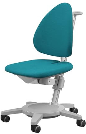 Moll Maximo Kinderschreibtischstuhl | mitwachsend & ergonomisch mit individuell Verstellbarer Sitzfläche und Rückenlehne | Drehstuhl ideal für Schulkinder | langlebig & hochwertig | Made in Germany