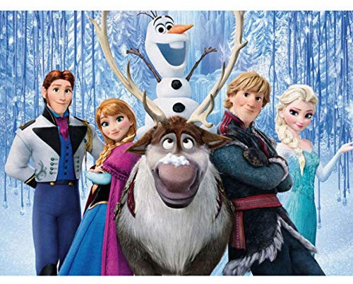 Full Drill Diamond Painting Frozen Princess by Number Kits, 5D DIY Diamant Stickerei Kristall Strass Kreuzstich Mosaik Gemälde Kunst Handwerk für Zuhause Wanddekoration (30,5 x 40,6 cm)