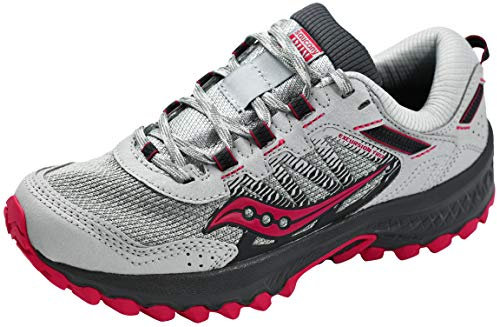 Saucony Damen Versafoam Excursion Tr13 Traillaufschuh, Grau/Magenta, 40.5 EU