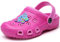 Vorgelen Sabots et Mules Enfants Été Sandales de Plage à Enfiler Chaussures Mixte Enfant Bébé Fille Garçon Antidérapant Piscine de Jardin Pantoufles Rose Rouge 28 EU=Étiquette 29