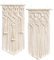Mkouo 2Pcs Makramee gewebte Wandbehang Boho Chic Bohemian Home Geometric Art Decor - Schöne Wohnung Dorm Room Decoration, Small Size 45.7cm（L x 24cm(W)