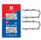 TWOMEM 2er-Pack S56 Kettensägekette, 40,6 cm, 3/8 Zoll, LP, 0,05 Zoll, 56 Treibglieder, kompatibler Ersatz für Craftsman, Makita, Dayton, Dolmar, Earthwise, Efco, Husqvarna, Homelite
