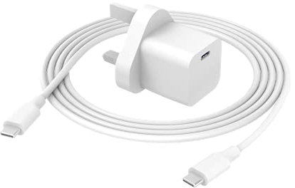 20W Slim Fast Charger Compatible with iPad 10th 11th Generation 2025 Gen, Fit for iPad Pro/Air/mini, Charging Plug and 1.8 M USB C Cable