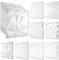 HEXIM 3D Wandpaneele, PVC Kunststoff weiß - Diamond Design Paneele 50x50cm Wandverkleidung (5QM HD018) modern Deckenpaneel Hintergrund