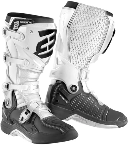 Bogotto MX-7 G Motocross Stiefel, schwarz/weiß, 44