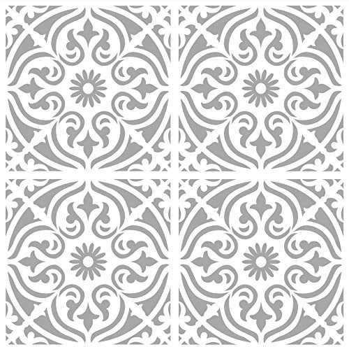 Create Your World Patio Tile Reusable Stencils for 30cm, 45cm and 60cm Garden slabs, Walls, Floors & Furniture Henley Design (45CM X 45CM)