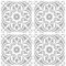 Create Your World Patio Tile Reusable Stencils for 30cm, 45cm and 60cm Garden slabs, Walls, Floors & Furniture Henley Design (45CM X 45CM)