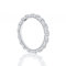 Musihy Zirkonia Ring, Verlobungsring Eternity Ring Zirkonring Kanal Fassung Zirkonia Weiß Ringgröße 53 Mama Geschenk