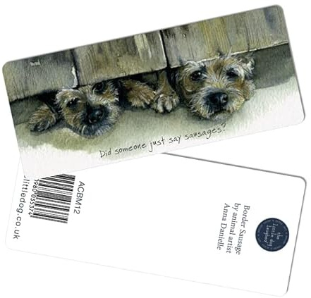 Little Dog Laughed Border Terriers Bookmark Gift Idea Perfect Book Lover Gifts ACBM12