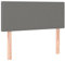 vidaXL Kopfteil, Bettkopfteil mit Holzbeinen, Höhenverstellbar Polsterkopfteil für Bett, Betthaupt Bettzubehör Schlafzimmer, Dunkelgrau 80x5x78/88 cm Stoff