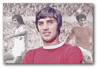 George Best Poster, berühmter Sportman, Fußball-Kunstwerke, Leinwand, Poster, Wandkunstdrucke, Zuhause, moderne Dekoration, 20 x 30 cm