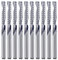 Vástago de 3.175mm, flauta única, cortador de fresado en espiral de corte de 3.175mm de diámetro, longitud de corte de 22mm, pulgadas para plástico acrílico de PVC MDF