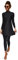 Modest Swimwear for Women, Burkini Swimwear for Ladies, Muslim Islamic Swimming Costume Full Body Swimsuit Long Sleeve Top Skirt and Pants Set Two Pieces Full Coverage Bathing Suit Black & Split L