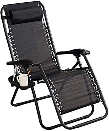 Leichter Liegestuhl Super Breite 54 cm Faltbarer Schwerelosigkeitsstuhl Strandstühle Sonnenliege Liege für Strand Terrasse Garten Camping Outdoor Quadratische Stahlbeine 200 kg Tragkraft The New