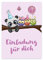 12 Premium Einladungskarten zum Kindergeburtstag + 12 Umschläge, Postkarte, 14,8x10,5cm, mit vorgedrucktem Text auf der Rückseite Einladung Karten Kinder Kids birthday Tiermotiv Panda