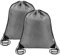 Sliverdew Rucksack mit Kordelzug, Schwarz, für Fitnessstudio, Großpackung, Sack, Großpackung, Rucksack, Grau, 40 × 35cm, Rucksack mit Kordelzug