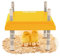 Küken Wärmeplatte, 25x25cm Brooder Heizplatte mit Temperatureinstellung, Wärmeplatte küken mit Einstellbarer Höhe, Brut Heizplatte für Küken und Enten, Wärmt bis zu 15 Küken (Euro-Farbe)