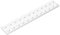 Classic Building Plate 2x12, 200 Piece White Bulk Plates, Compatible with Lego Parts and Pieces 2445, Compatible with All Major Brick Brands(Colour:White)