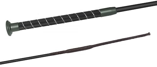 JA Horse Fleck SilkTouch Crystal Reitgerte Pferd Reiten Gerte Dressur Dressurgerte Kristall (130 cm, schwarz Kristall)