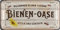 LANOLU Retro Blechschild BIENEN-OASE Schild - Blechschilder Garten mit Sprüchen - nostalgische Dekoration als Gärtner Geschenke - retro Deko vintage Metallschild Garten in Holz Optik 16x32cm