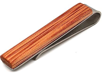 MXMZSRTH Krawattennadel Herren-Krawattenklammer aus massivem Holz, einfache Business-Krawattenklammer, Hochzeits-Krawattenklammer