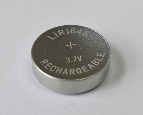 LIR1648 Pila de botón 3,7v-80mAh Recargable de Iones de Litio Lir 1648 P (1xLIR1648)