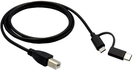 Cavo USB + tipo C maschio a USB B maschio linea data OTG cavo portatile stampante elettronica organo cavo di collegamento