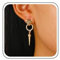 Inateannal Punk Leopardenkopf Ohrringe in Gold mit Kristall Kreis & Spike - Vintage Leoparden Ohrstecker mit Leopardenkopf Tier Design - Statement Ohrringe