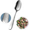 Xideman® 12 Stück Premium gehämmerte Dessertlöffel (17cm) - 18/10 Edelstahl Mittelgroße Tafellöffel/Suppenlöffel/Esslöffel, Rutschfest Gehämmert Besteck löffel set, Spülmaschinenfest (Silber)