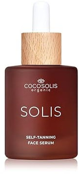 COCOSOLIS SOLIS Self-tanning Face Serum, Selbstbräuner und Pflege für das Gesicht, Selbstbräunungs-Tropfen für individuelle Bräune und Intensität in wenigen Stunden, langanhaltend, ohne Streifen