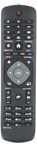 Fernbedienung für Ersatz TV, TV Fernbedienung, Universal Remote Control Controller für LCD LED TV mit Menünavigationstasten, Signalreichweite, stabile Leistung