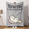Geschenk für Tochter – Lustige Decke für Mädchen Tochter Geburtstagsgeschenk– Witzige Kuscheldecke 18 Geburtstag Mädchen – Mutter Tochter Geschenk 157x132 cm