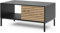 Vicco Couchtisch Eliza, Schwarz/Eiche, 90 x 50 cm mit Einer Schublade