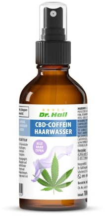 CBD Coffein Haarwasser– Haar Tonikum mit Hanfextrakt & Koffein, Sprühfunktion für Kopfhaut & Haarpflege, leicht & nicht fettend