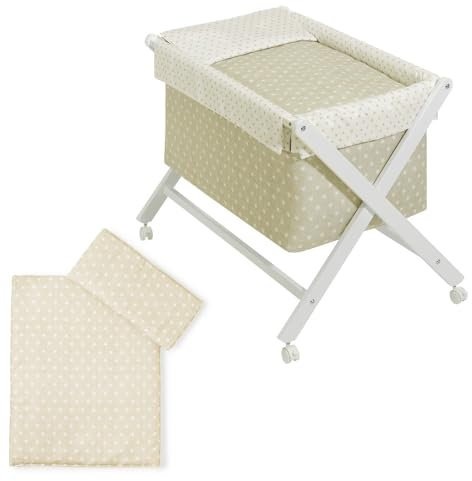Interbaby 90042-05 Babywiege Modell Star, beige, 8.06 kg