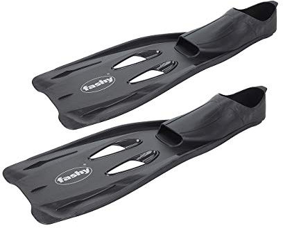 fashy Erwachsene Flossen Schwimmflossen, schwarz, 45/46