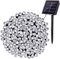BrizLabs Luci Stringa Solari, 22M 200 LED Luci Natale Esterno Solare Impermeabile 8 Modalità Luci Natalizie da Esterni Decorativa per Albero di Natale, Giardino, Balcone, Patio (Bianco Freddo)
