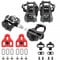 VENZO 3 in 1 Look Delta, Toe Cage, SPD Spin Bike Bicycle Pedals - Compatible With Peloton & Shimano SPD - Fitness Exercise Indoor Cycling Pedals